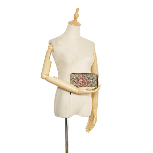 GG Supreme Kingsnake Zip Around Wallet