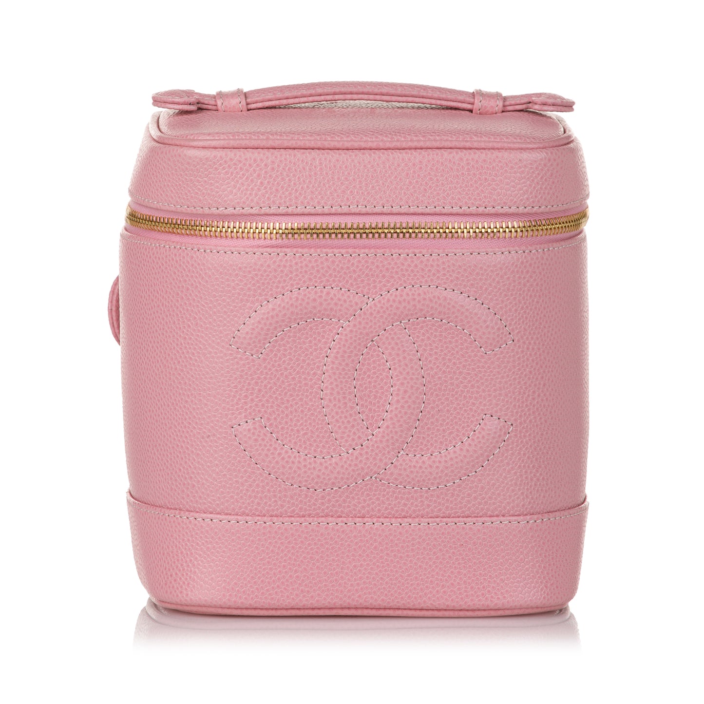 CC Caviar Leather Vanity Bag