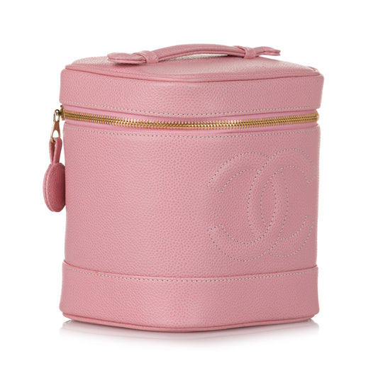 CC Caviar Leather Vanity Bag
