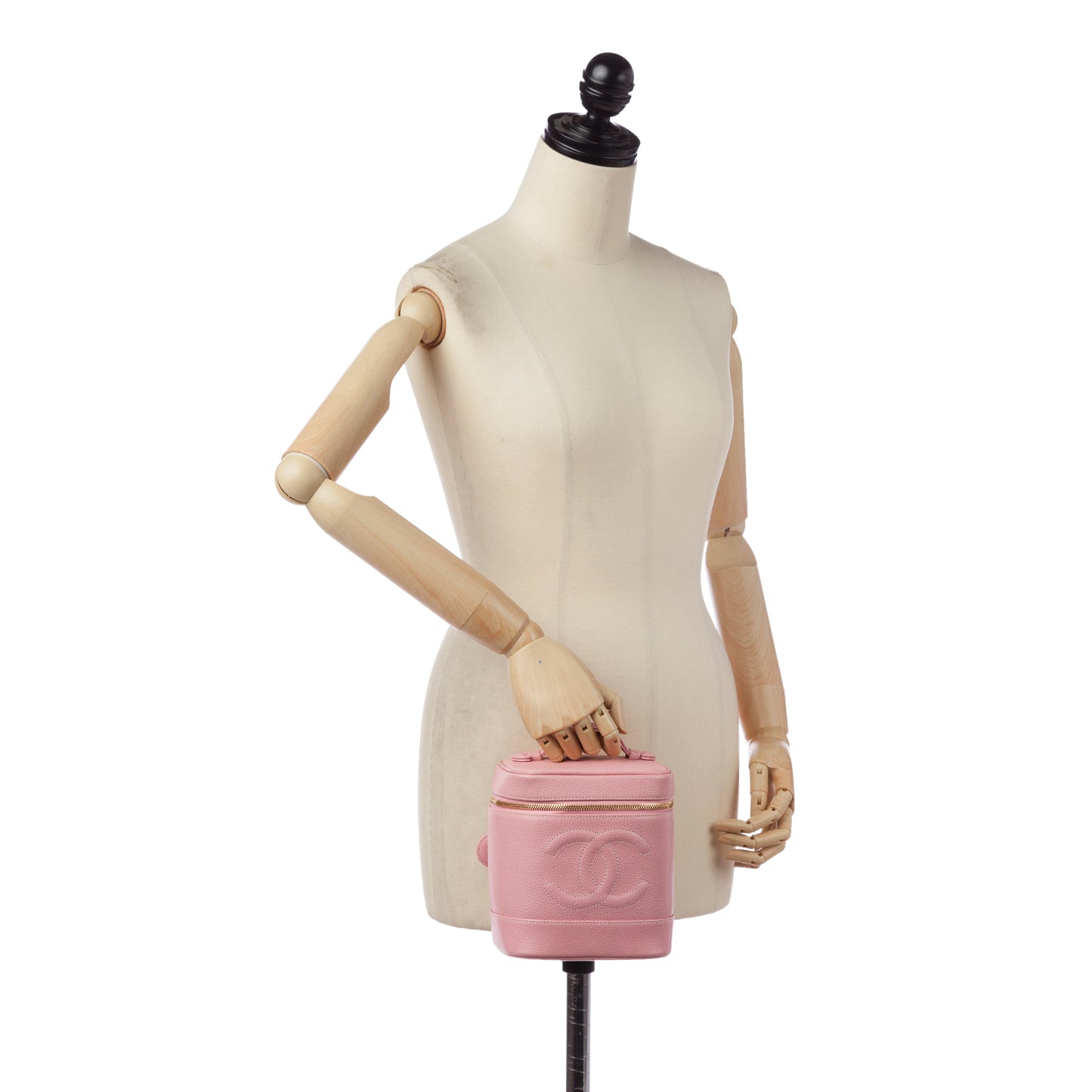 CC Caviar Leather Vanity Bag