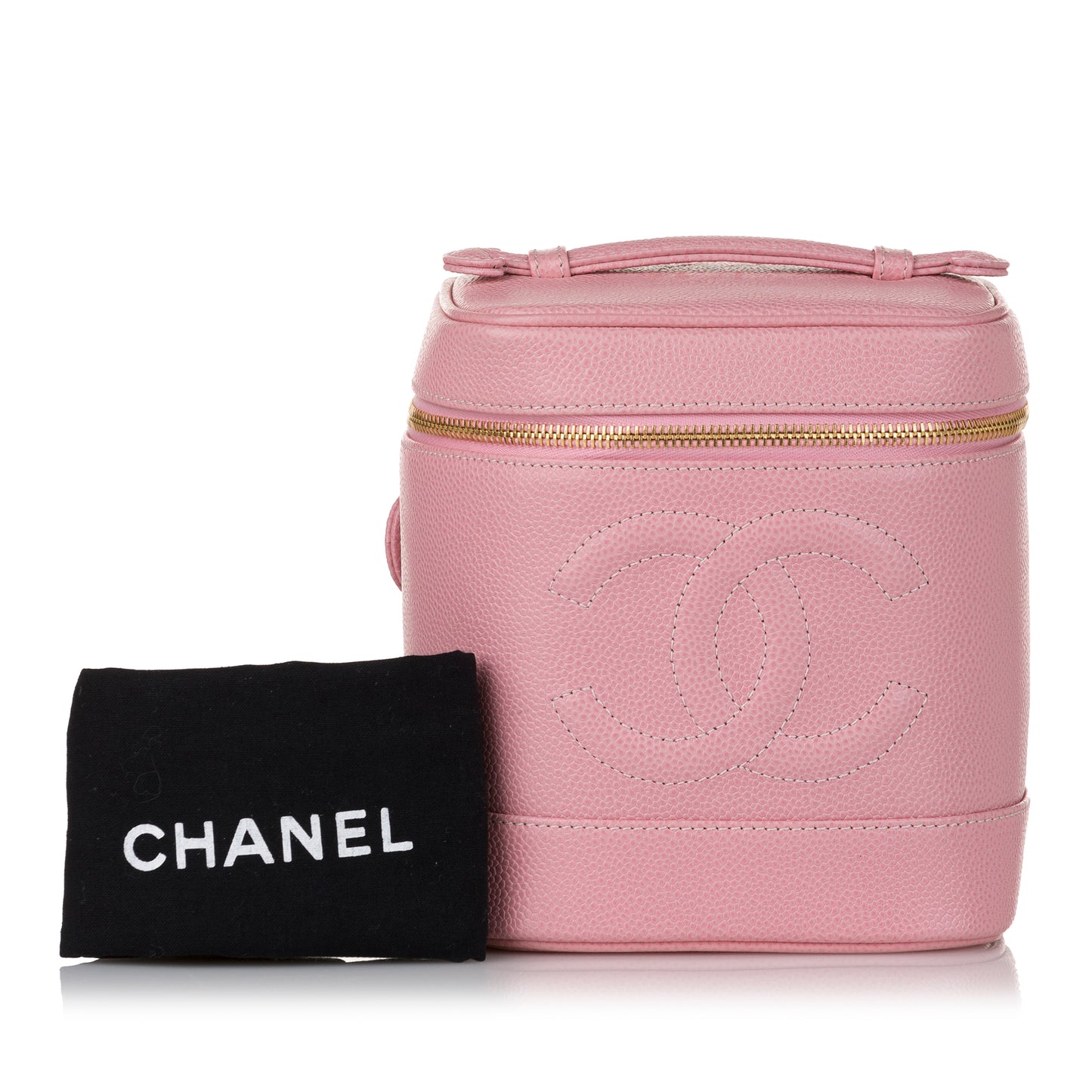 CC Caviar Leather Vanity Bag