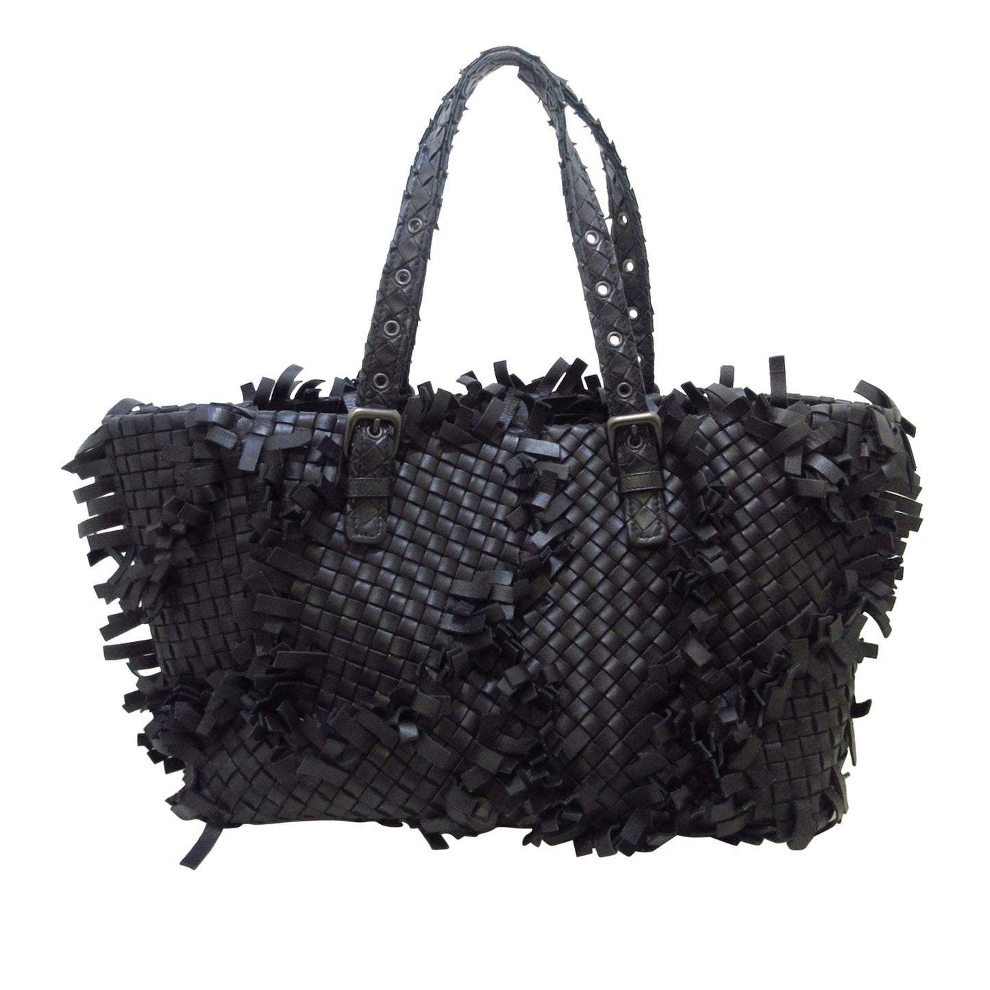 Intrecciato Leather Tote Bag
