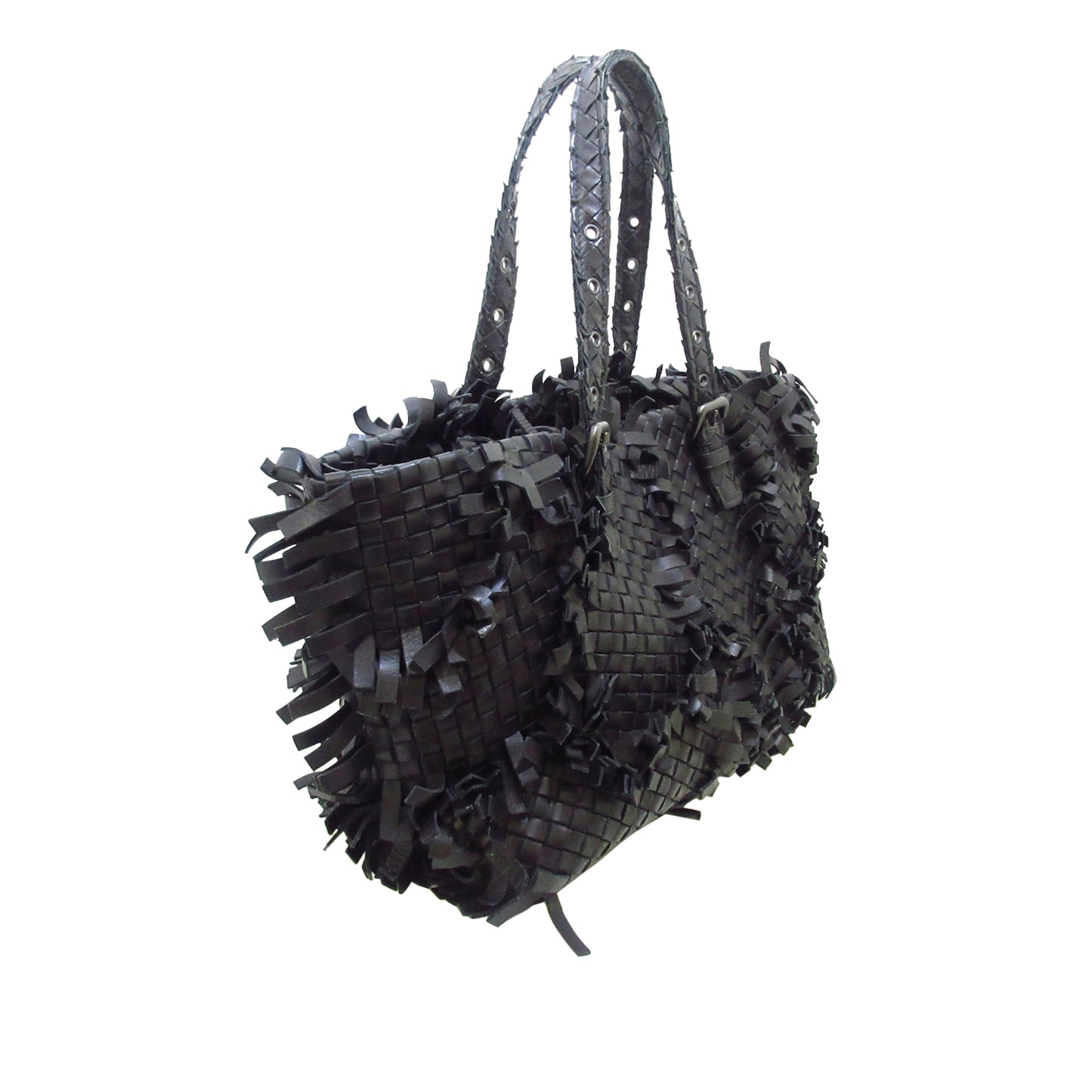 Intrecciato Leather Tote Bag