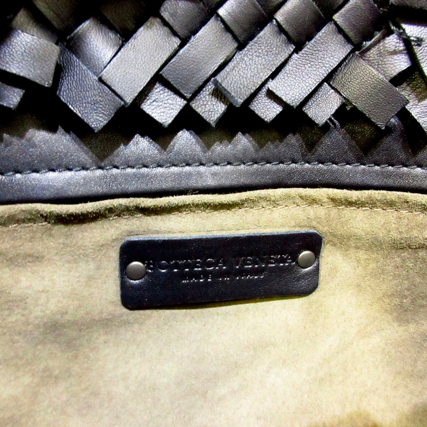 Intrecciato Leather Tote Bag