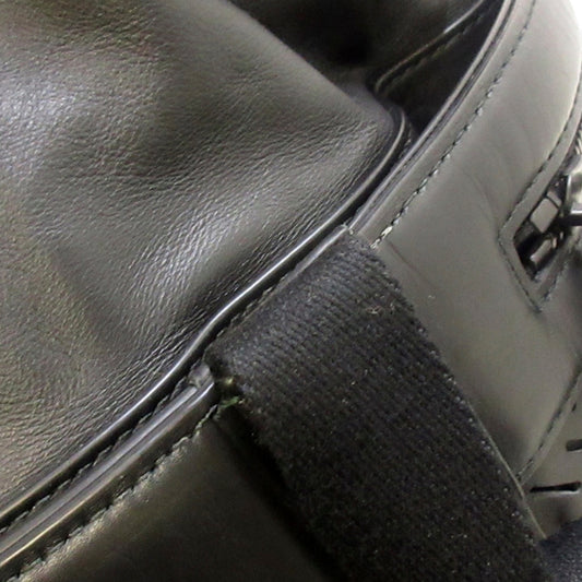 Perforated Leather Messenger Bag