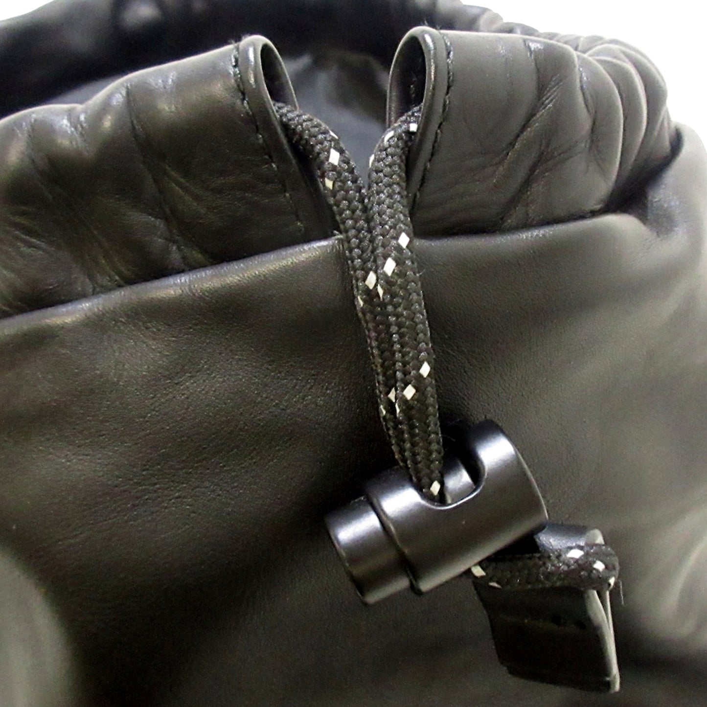 Perforated Leather Messenger Bag