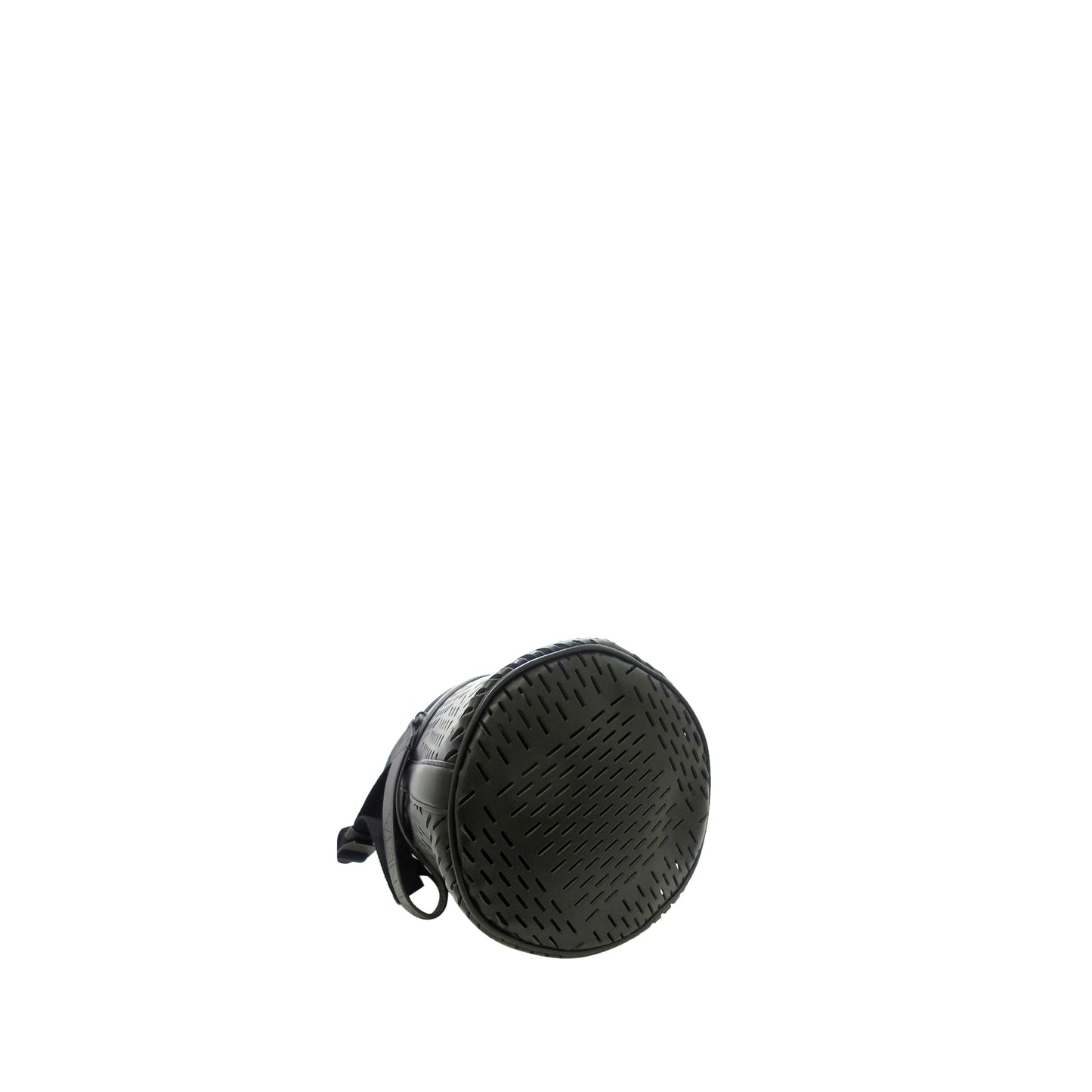 Perforated Leather Messenger Bag
