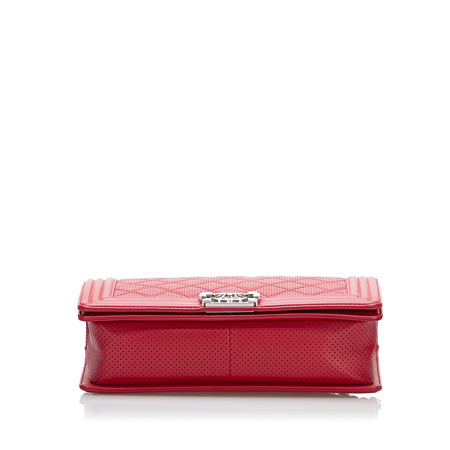 Perforated Lambskin Boy Flap