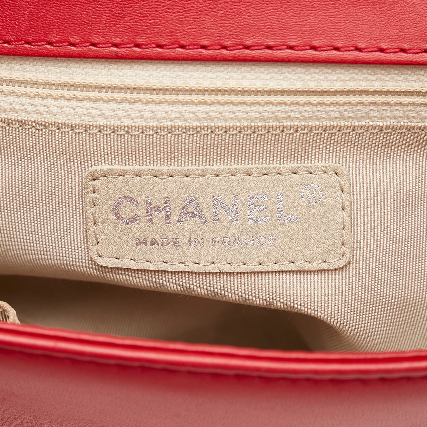 Perforated Lambskin Boy Flap