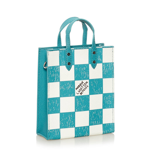 Damier Checkerboard Sac Plat XS