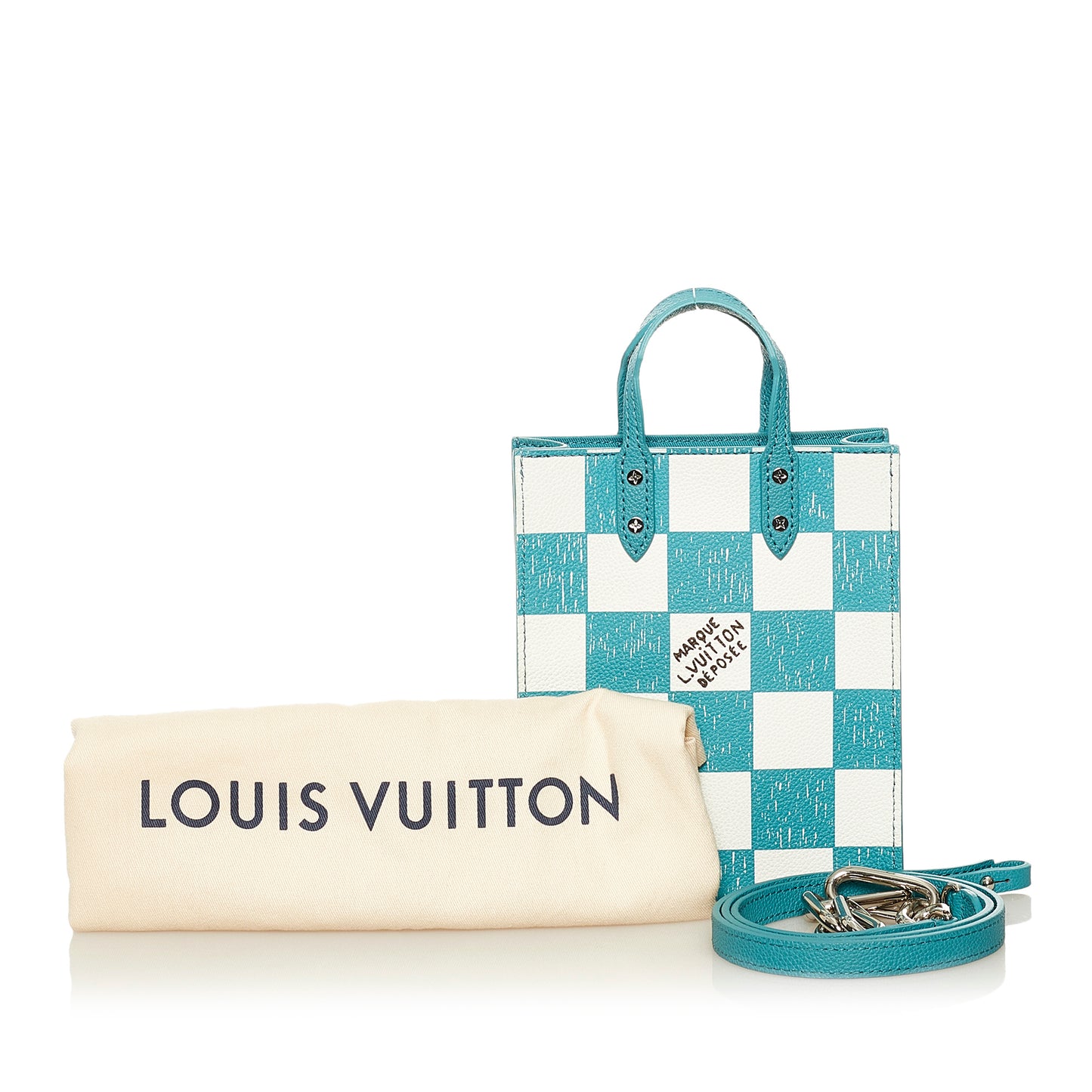 Damier Checkerboard Sac Plat XS