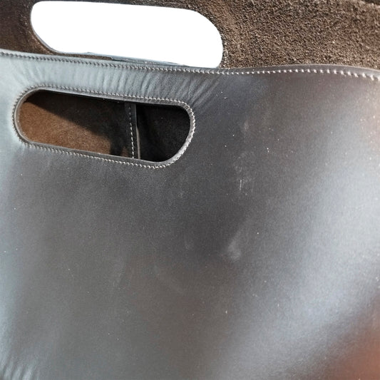 Raffia and Leather Basket Bag