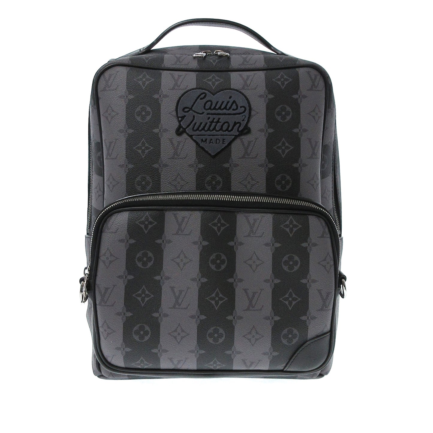 LV X Nigo Monogram Eclipse Stripes Heart Modular Utilitary Backpack