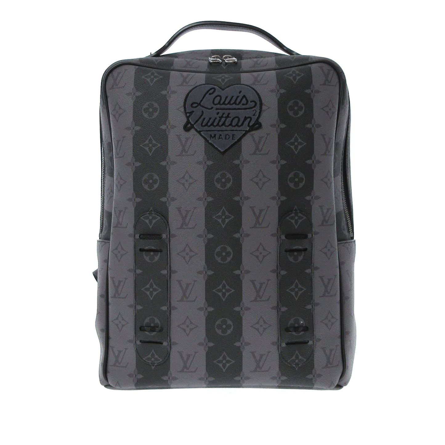 LV X Nigo Monogram Eclipse Stripes Heart Modular Utilitary Backpack