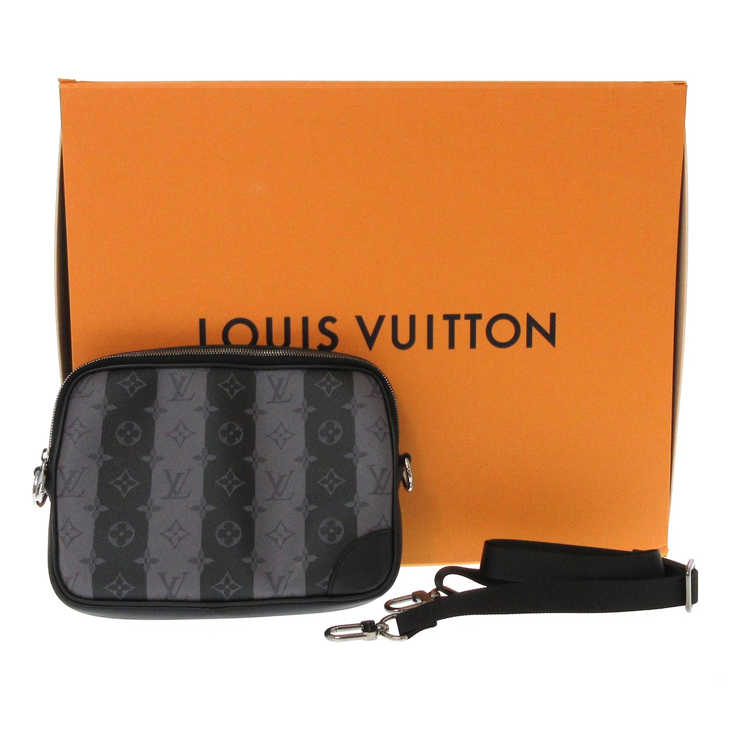 LV X Nigo Monogram Eclipse Stripes Heart Modular Utilitary Backpack