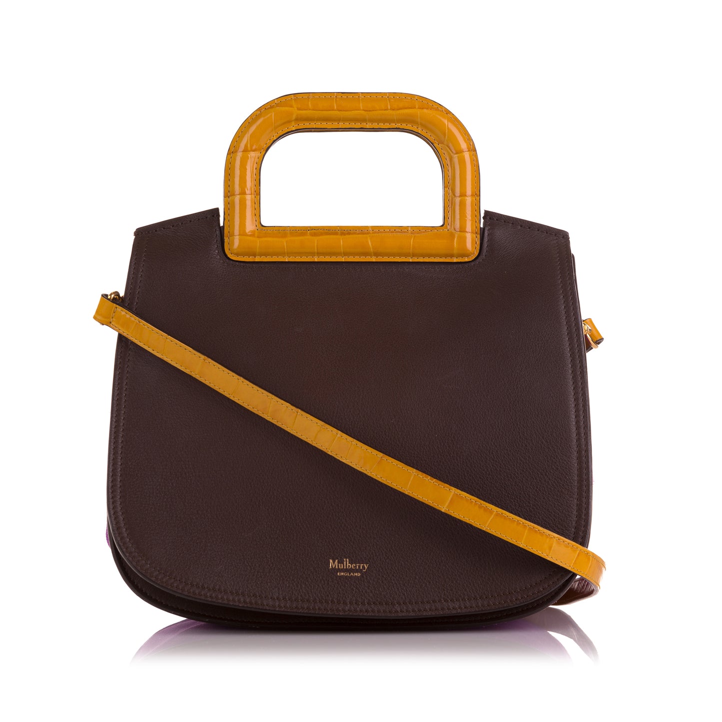 Croc Embossed Leather Brimley