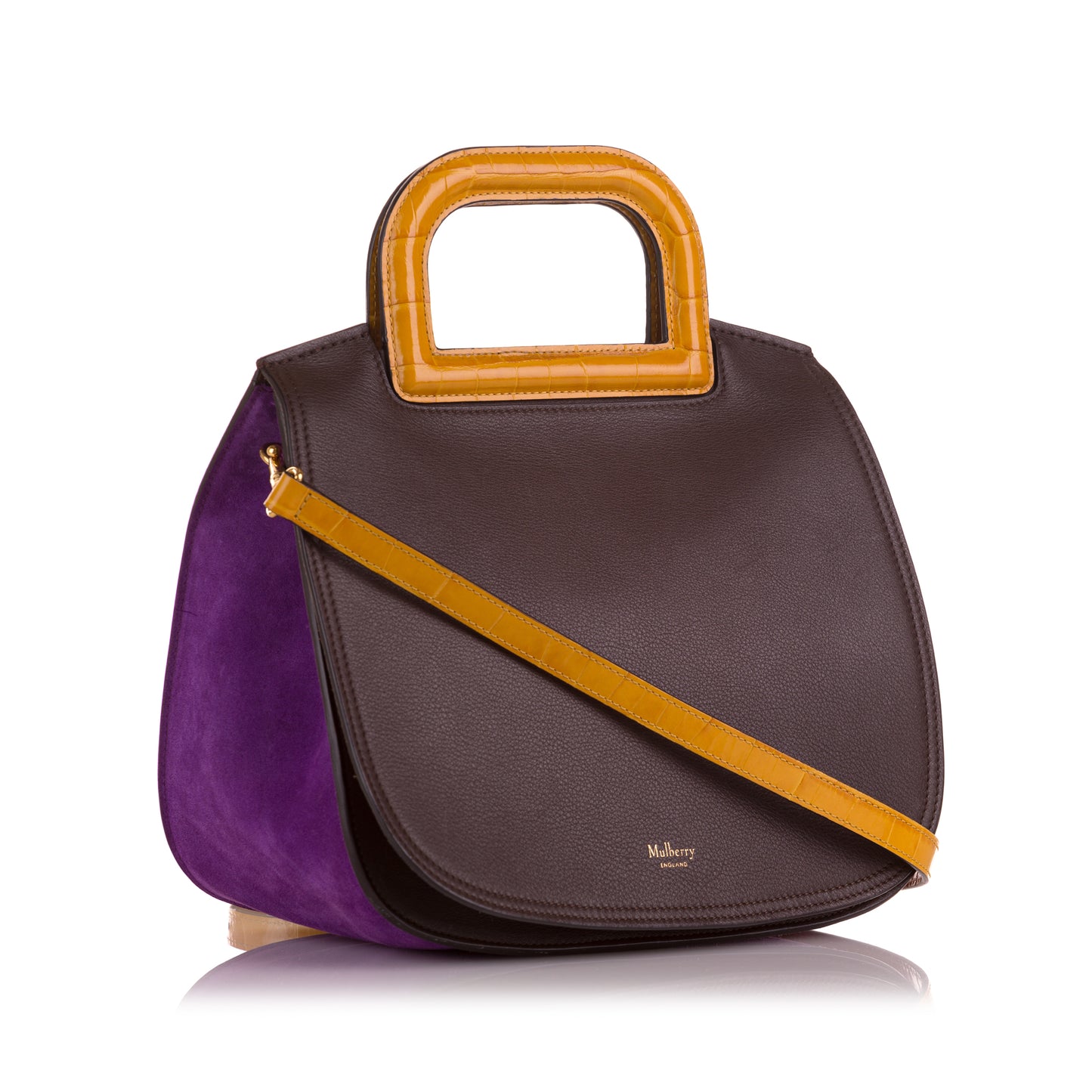 Croc Embossed Leather Brimley