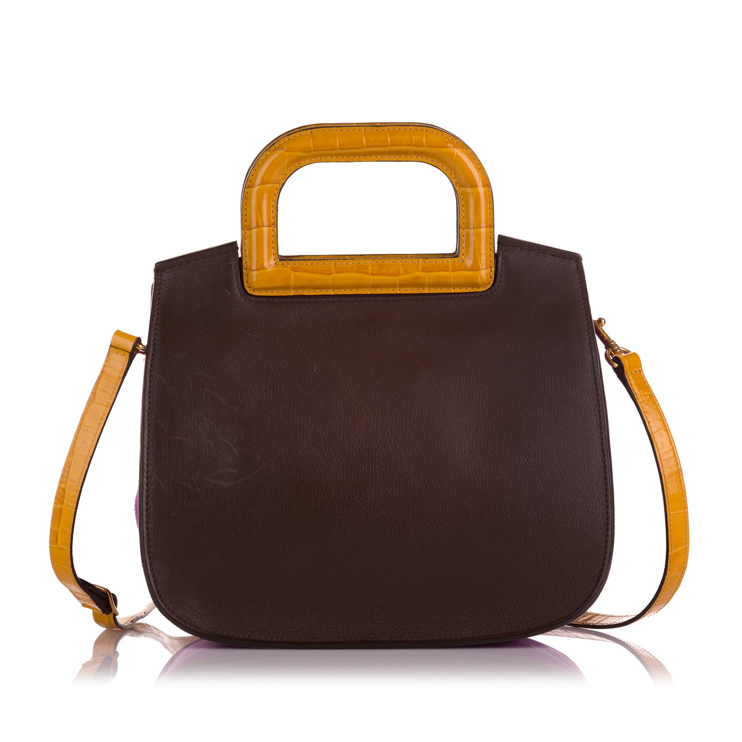 Croc Embossed Leather Brimley