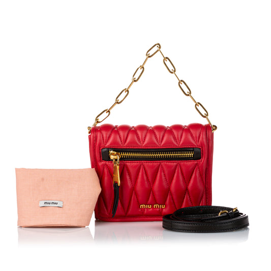 Matelasse Leather Satchel