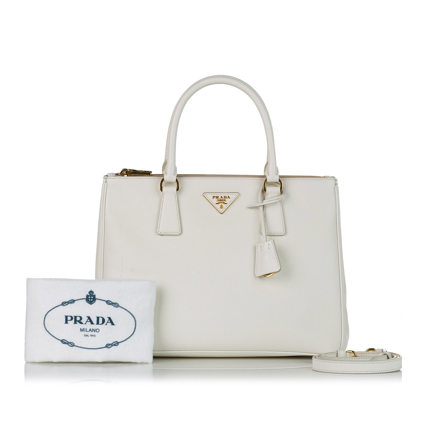 Saffiano Lux Galleria Double Zip Satchel