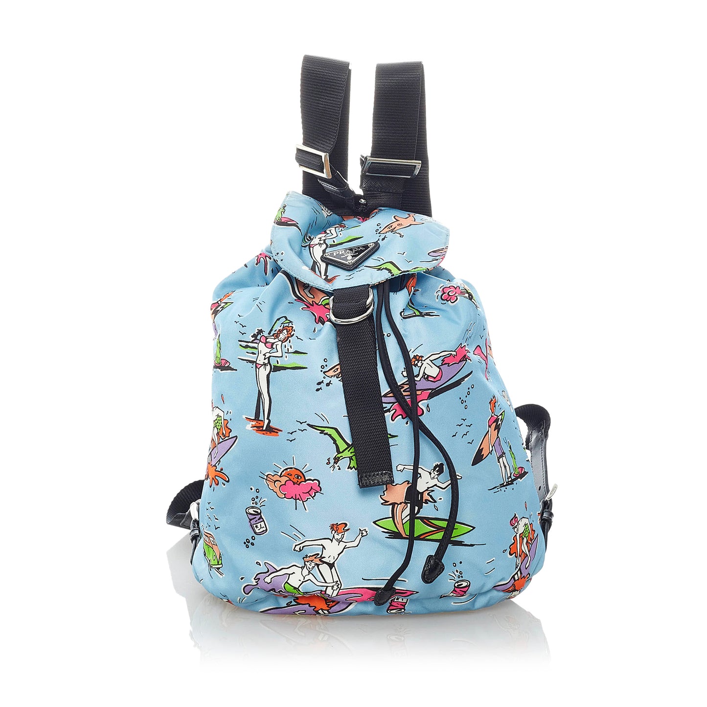 Tessuto Stampato Drawstring Backpack
