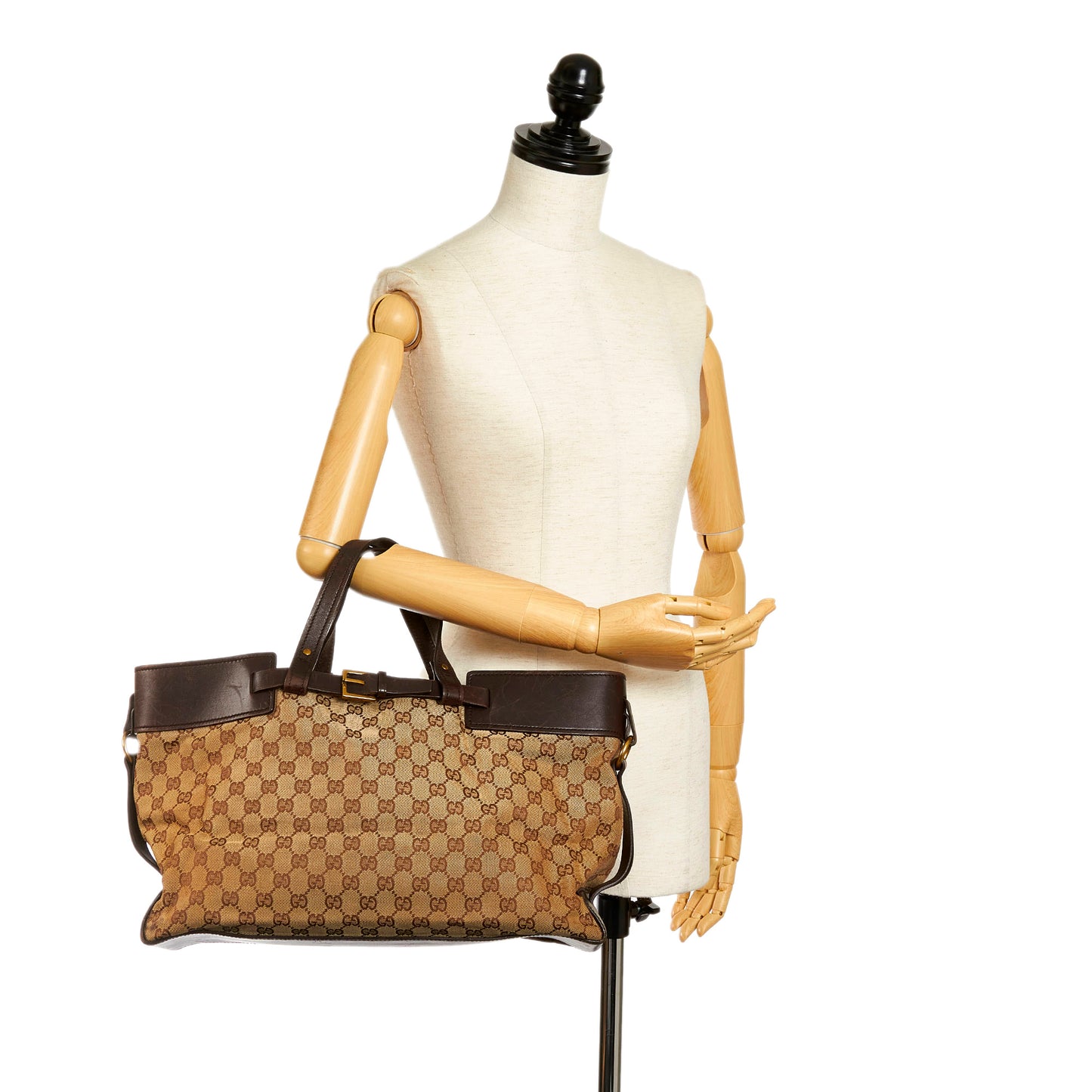 GG Canvas Belt Tote Bag