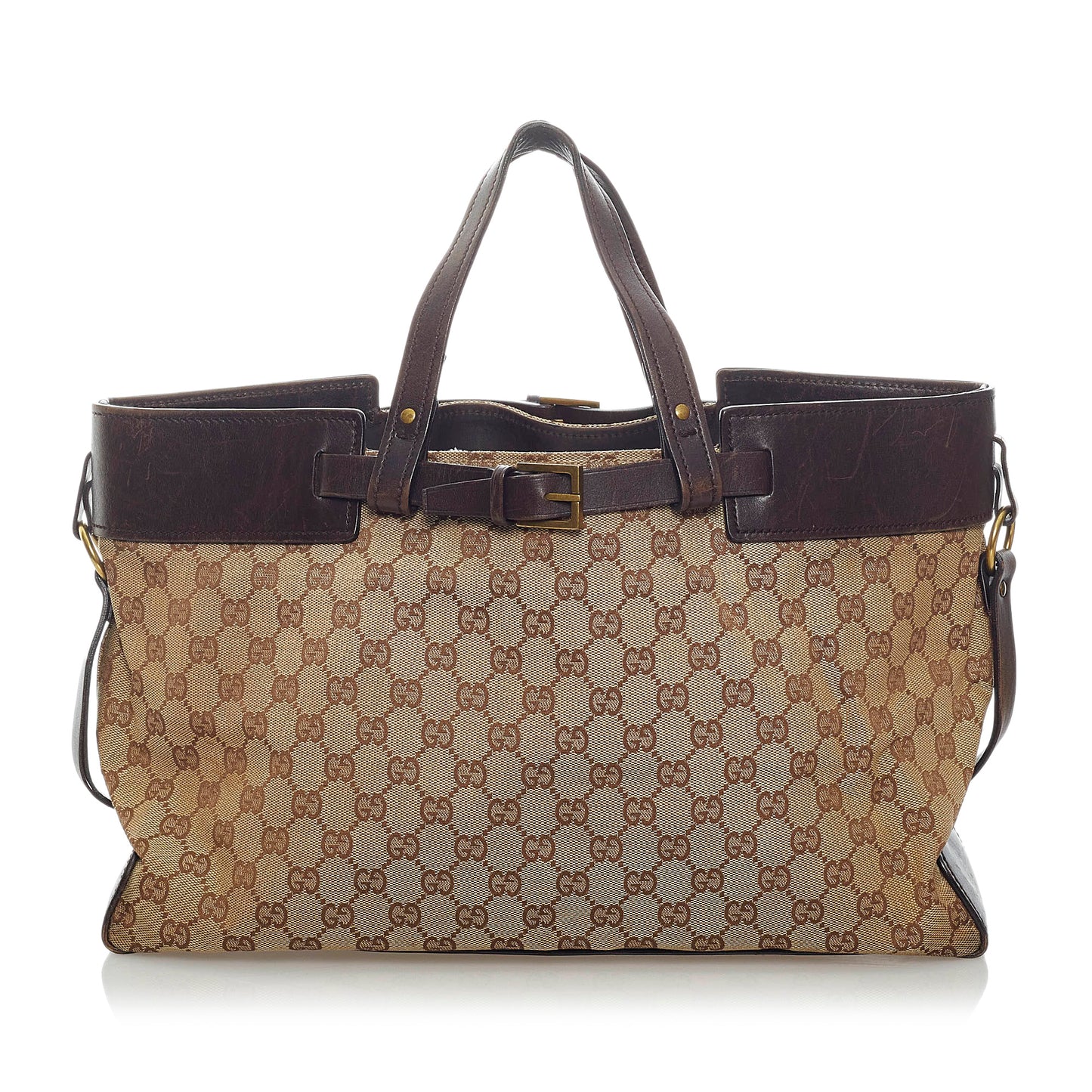 GG Canvas Belt Tote Bag