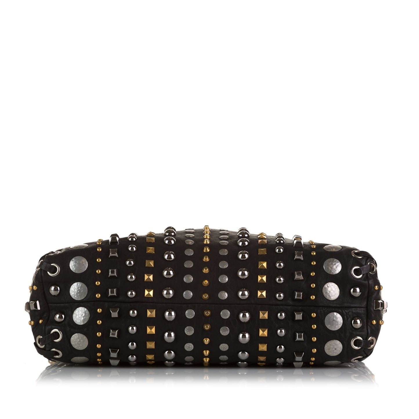 Studded Leather Satchel