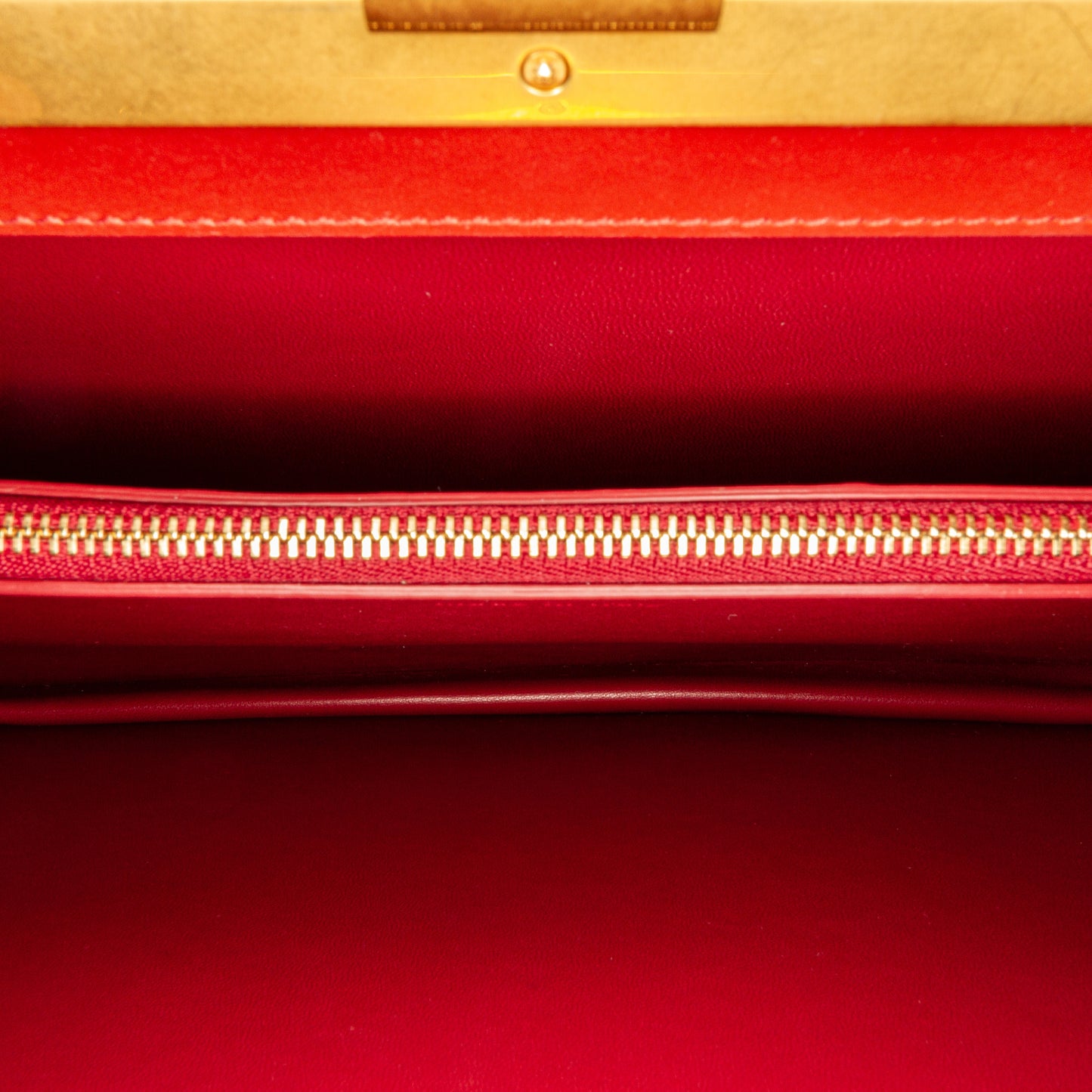 Clasp Leather Handbag