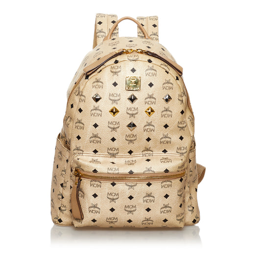 Visetos Sprinkle Stud Stark Leather Backpack