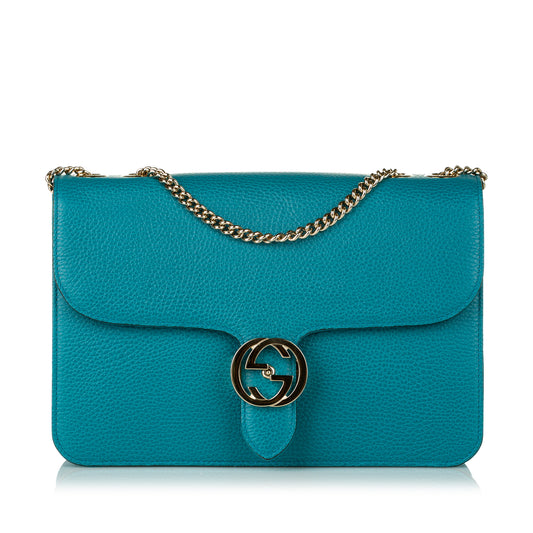 Medium Interlocking G Leather Crossbody Bag