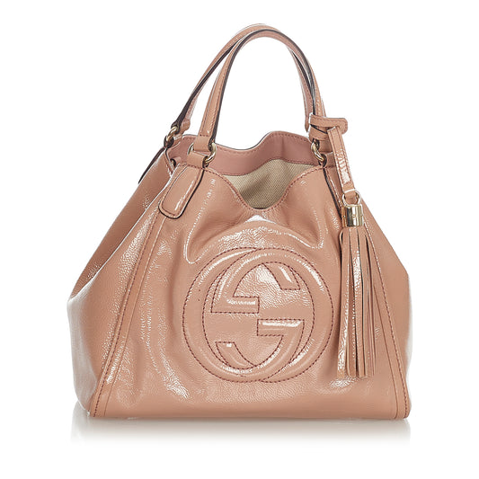 Medium Patent Soho Cellarius Satchel