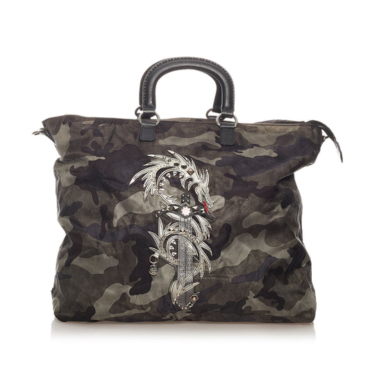 Tessuto Camouflage Dragon Satchel