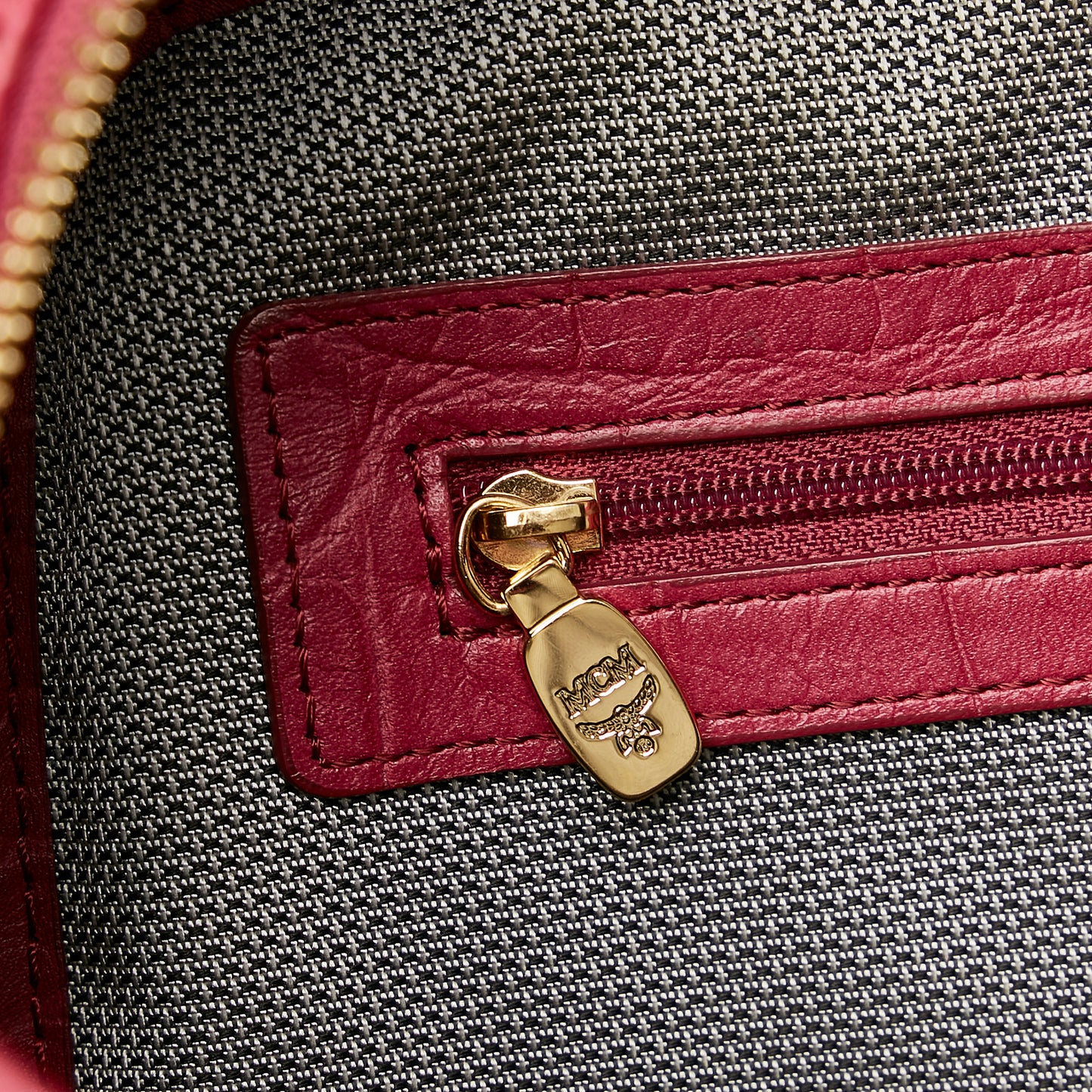 Stark Embossed Leather Backpack