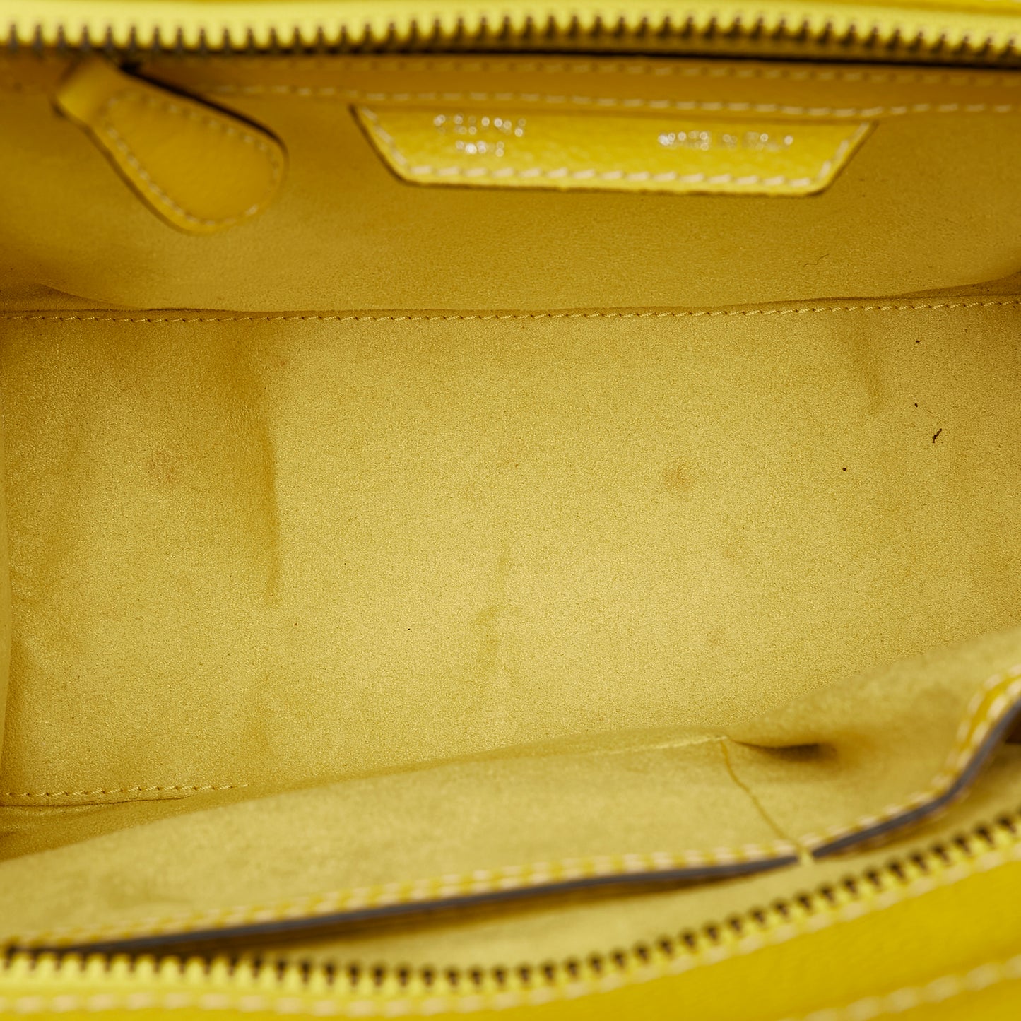 Micro Luggage Tote Leather Handbag