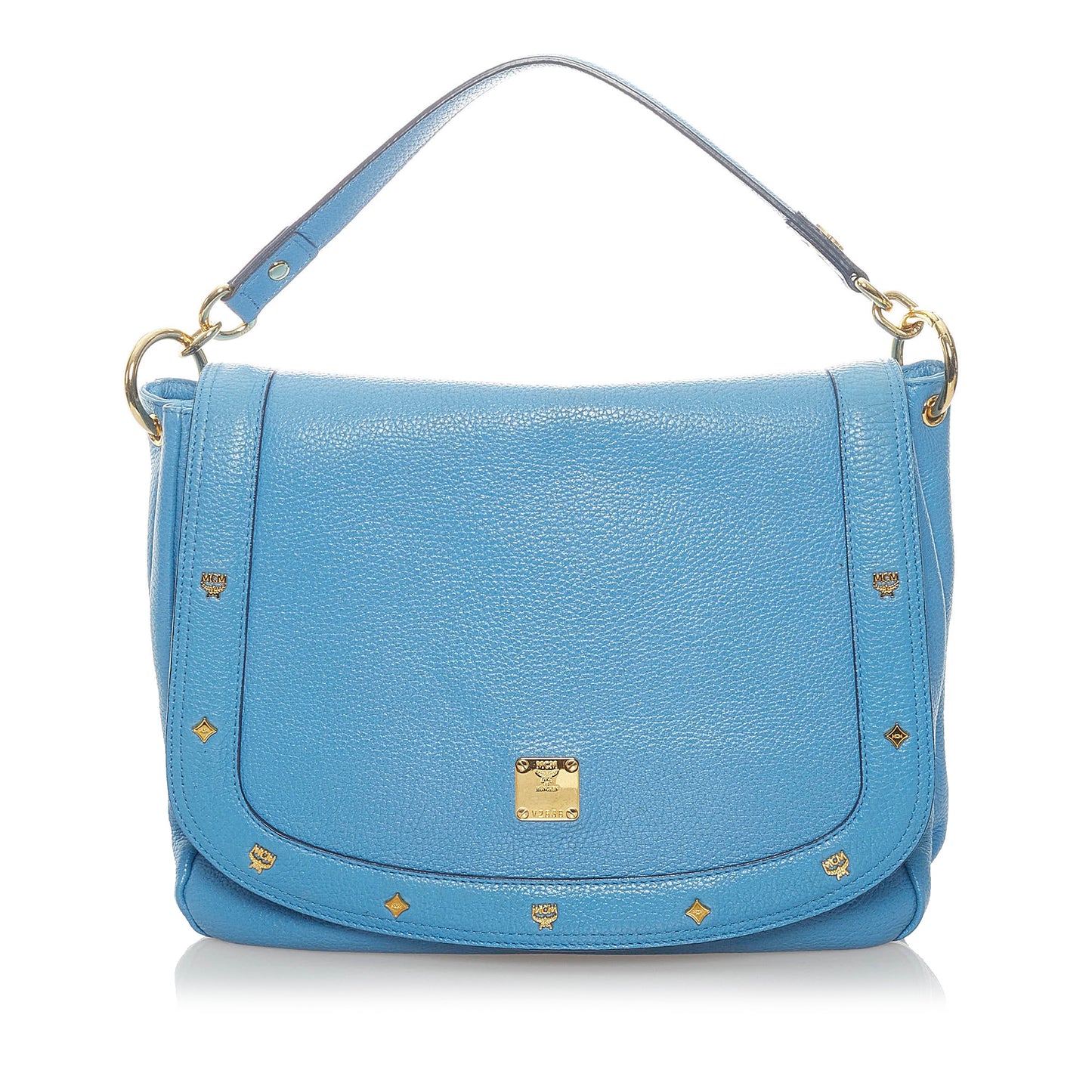 Studded Leather Satchel