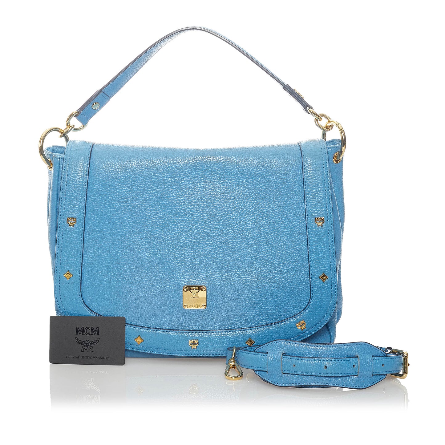 Studded Leather Satchel