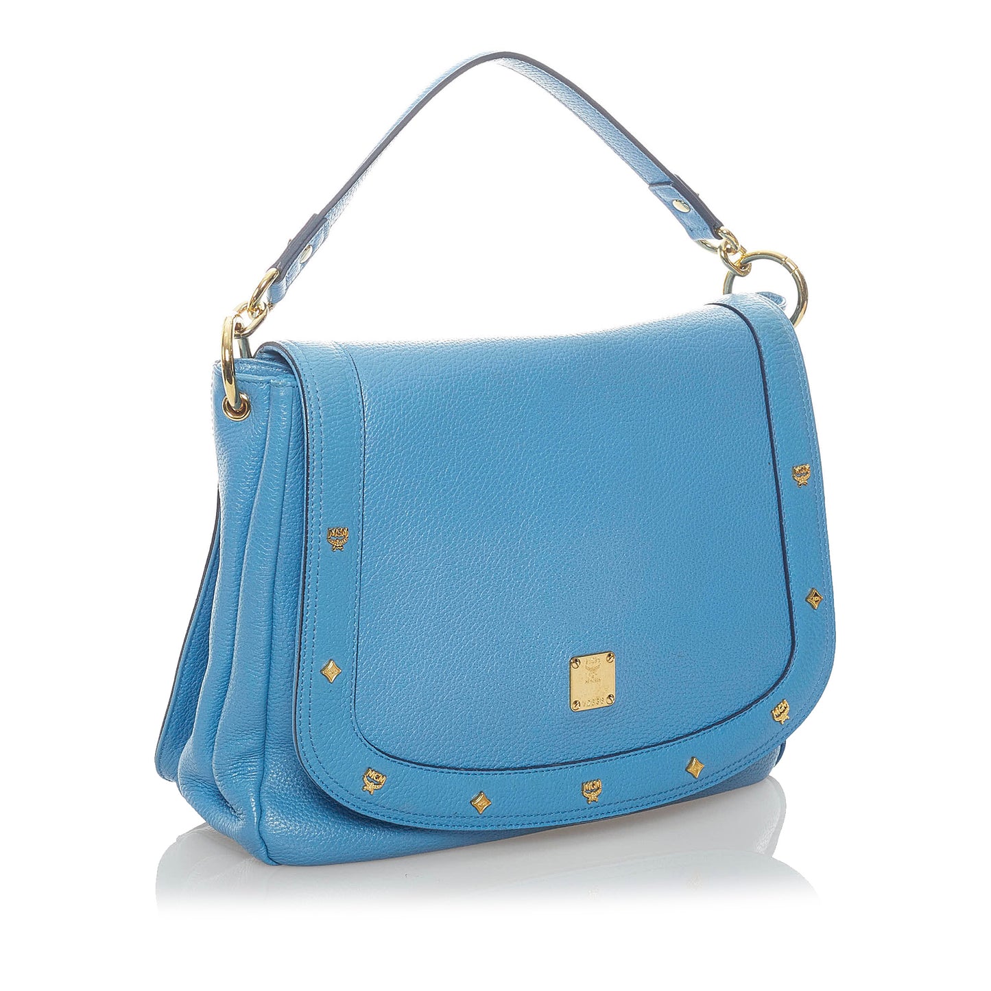 Studded Leather Satchel