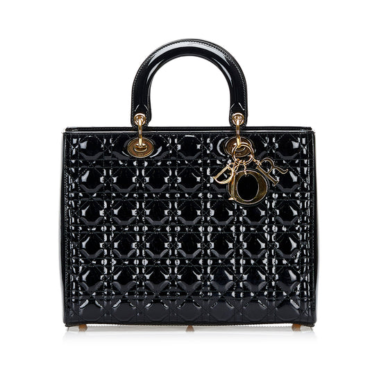 Large Cannage Patent Lady Dior