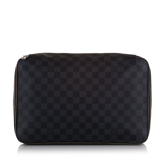 Damier Graphite Cube De Rangement GM