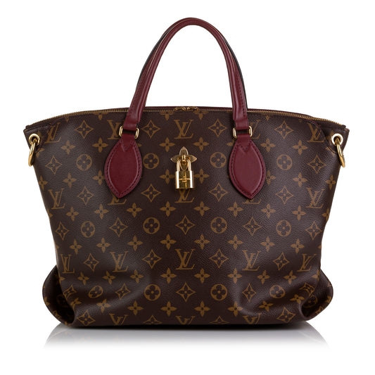 Monogram Flower Zipped Tote MM