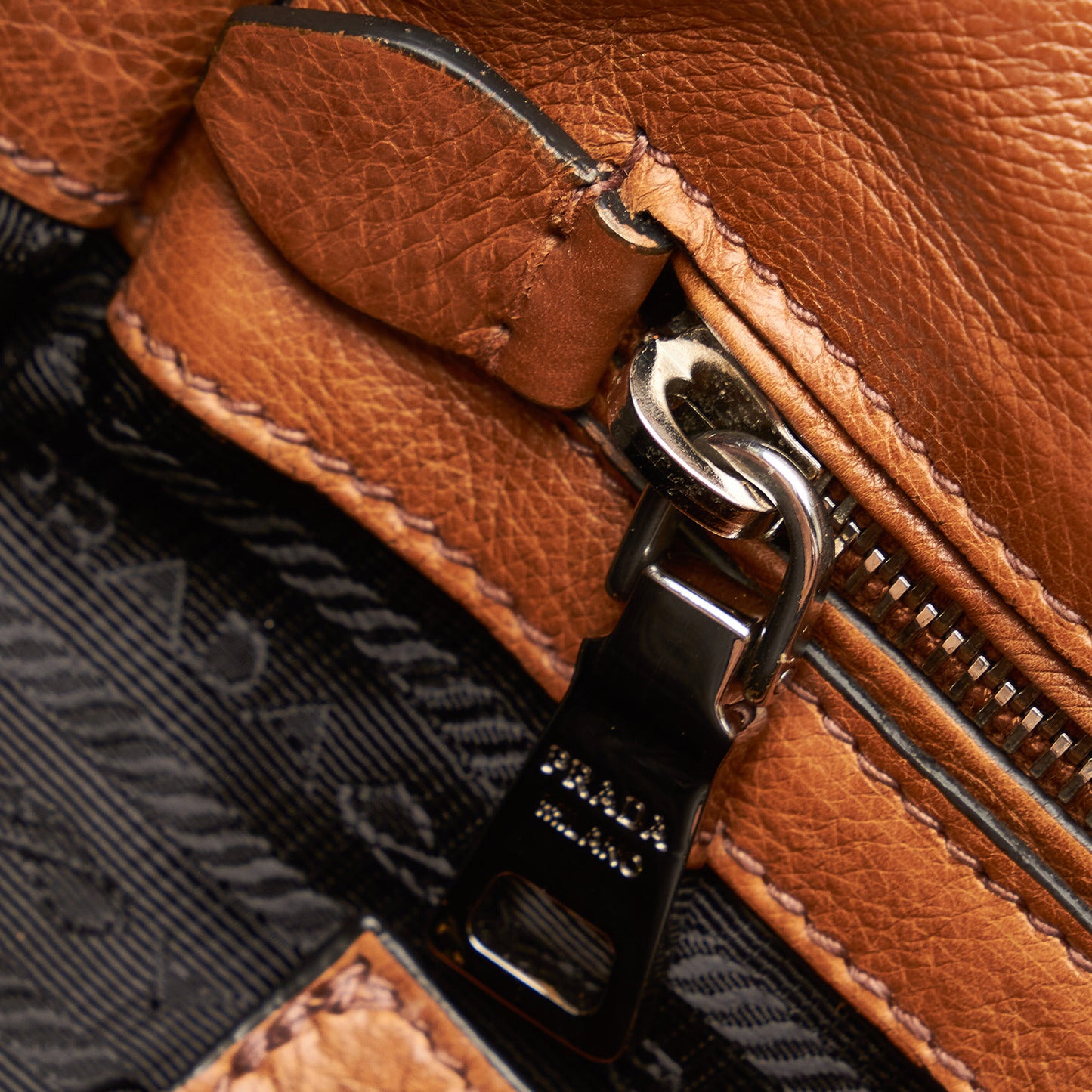 Twin Pocket Leather Handbag