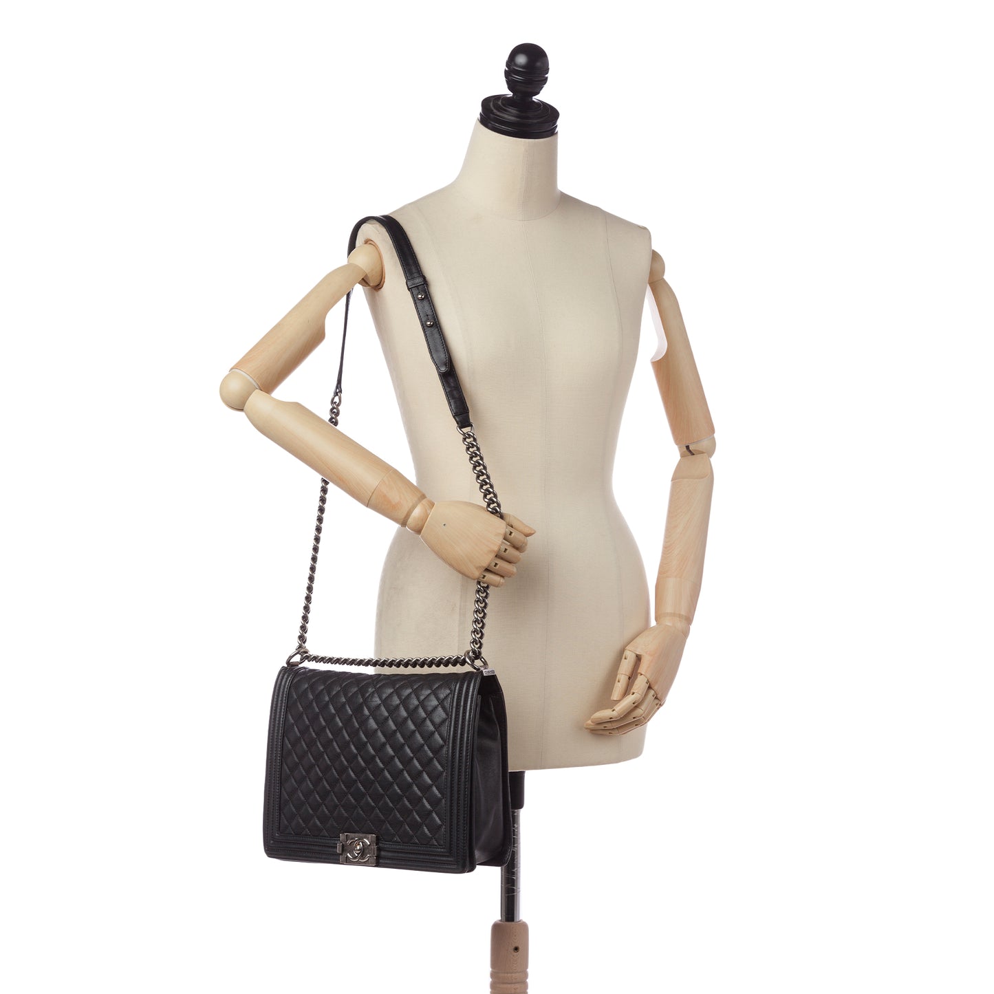 Large Boy Lambskin Leather Flap Bag
