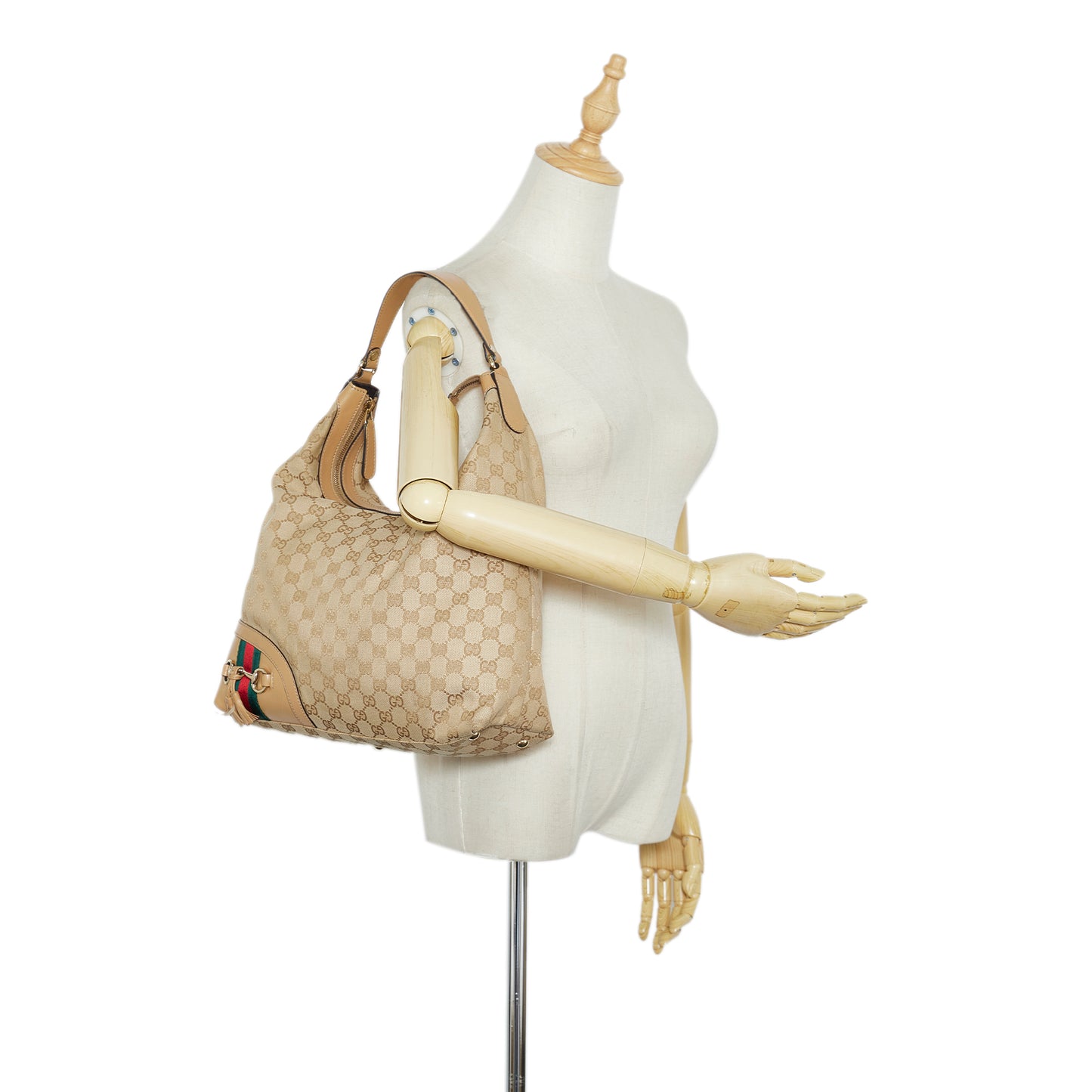 GG Canvas Horsebit Shoulder Bag