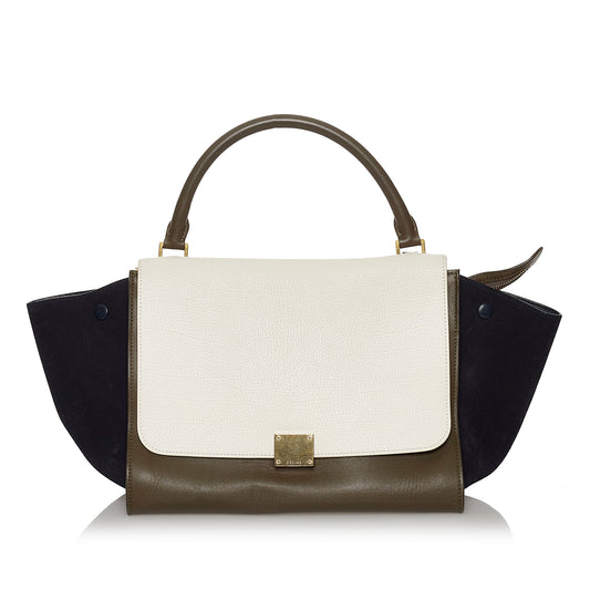 Medium Trapeze Leather Satchel