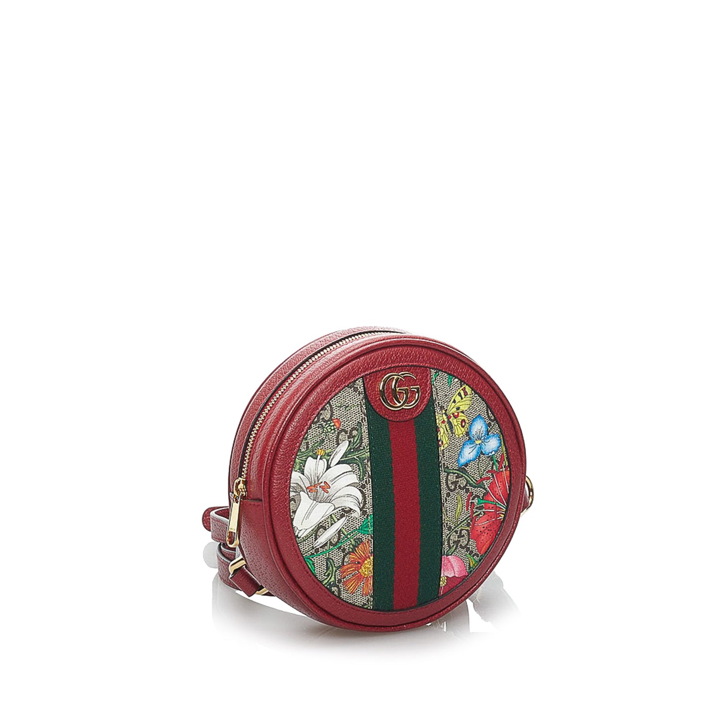 GG Supreme Flora Ophidia Round Backpack