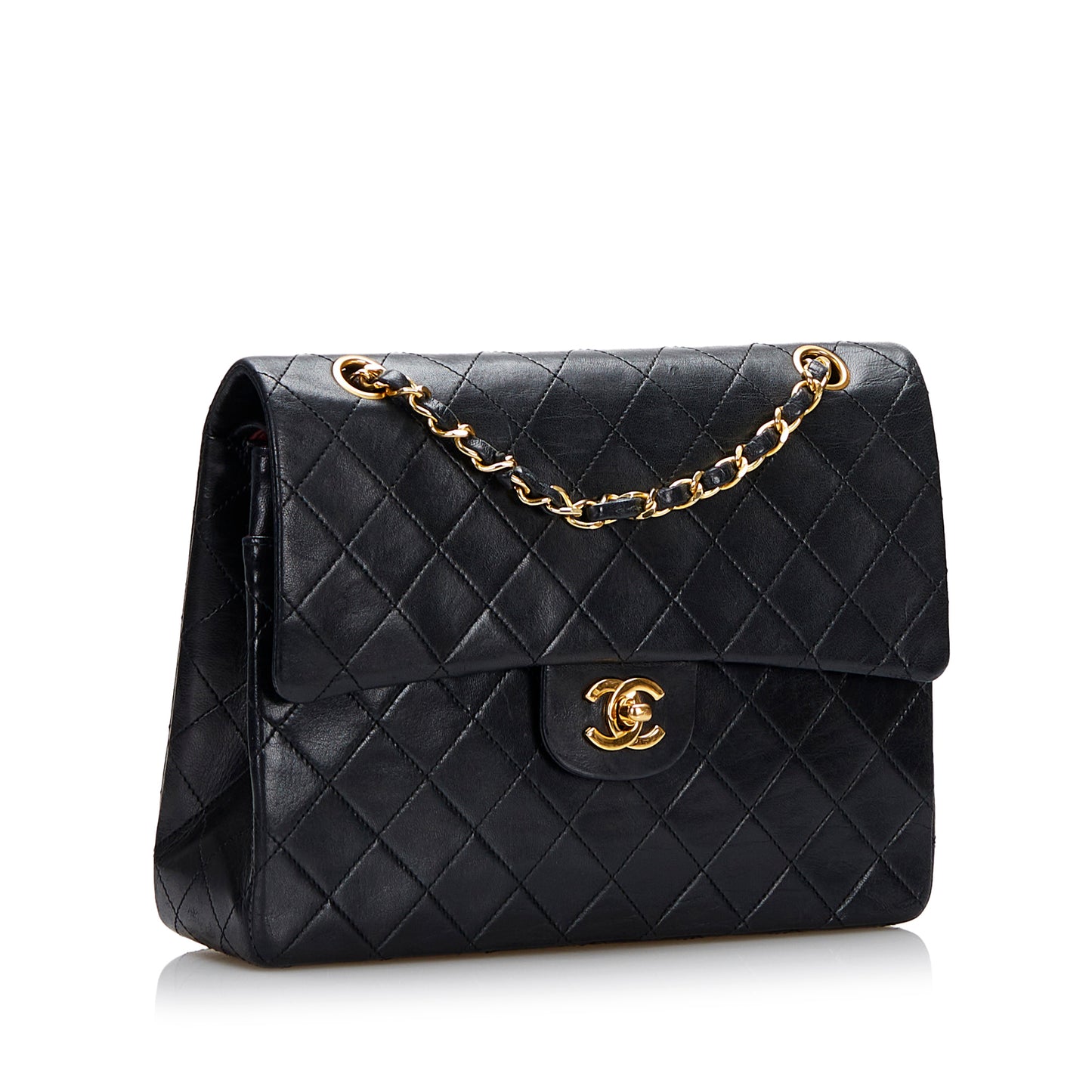 Small Classic Lambskin Double Flap