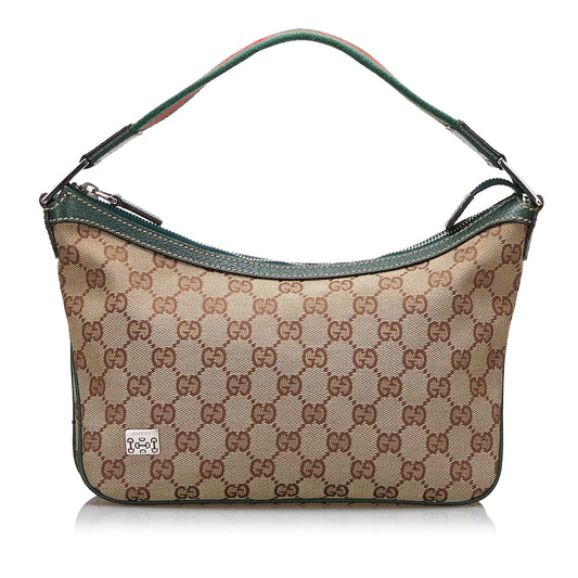 GG Canvas Web Baguette