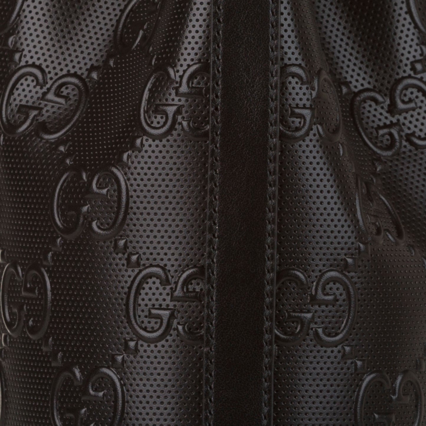 GG Embossed Leather Bucket Bag