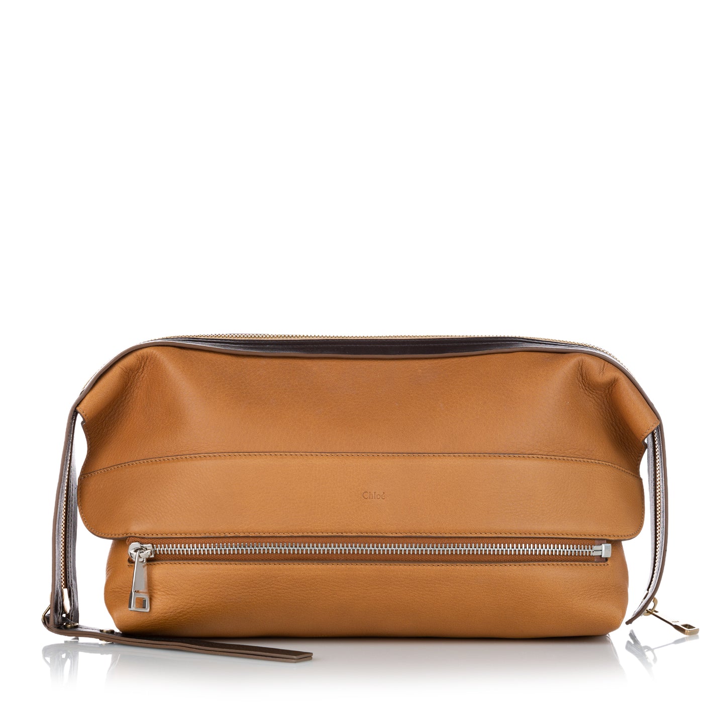 Dalston Leather Oversized Clutch Bag
